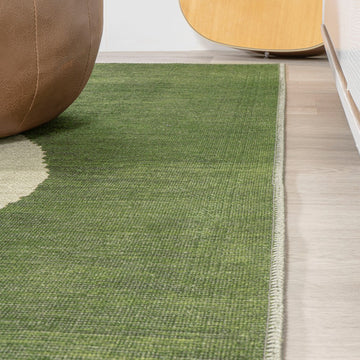 Cirkel Minimalist Geometric Dot Machine-washable Area Rug